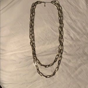 DOUBLE LAYER CHAIN NECKLACE